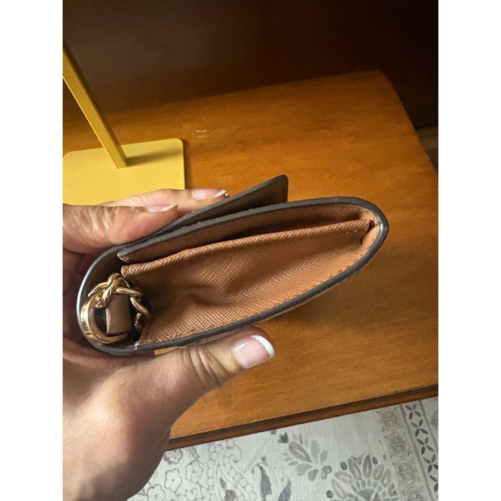 Michael Kors Logo Wallet on Chain Crossbody Saffiano &‎ MK Canvas - Picture 6 of 9